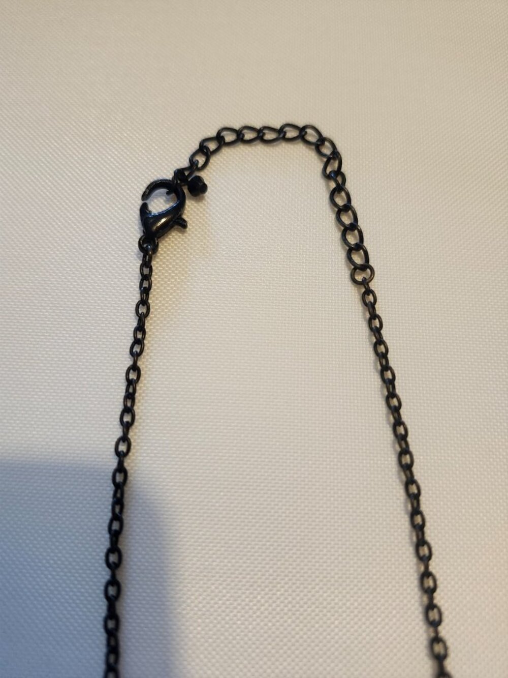 Chandelier Necklace Black Beaded Goth Victorian Swag Drop - Picture 5 of 5